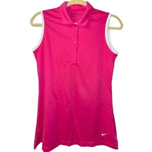 Nike Golf Sleeveless Bright Pink Polo Style Shirt Women’s Size Small​